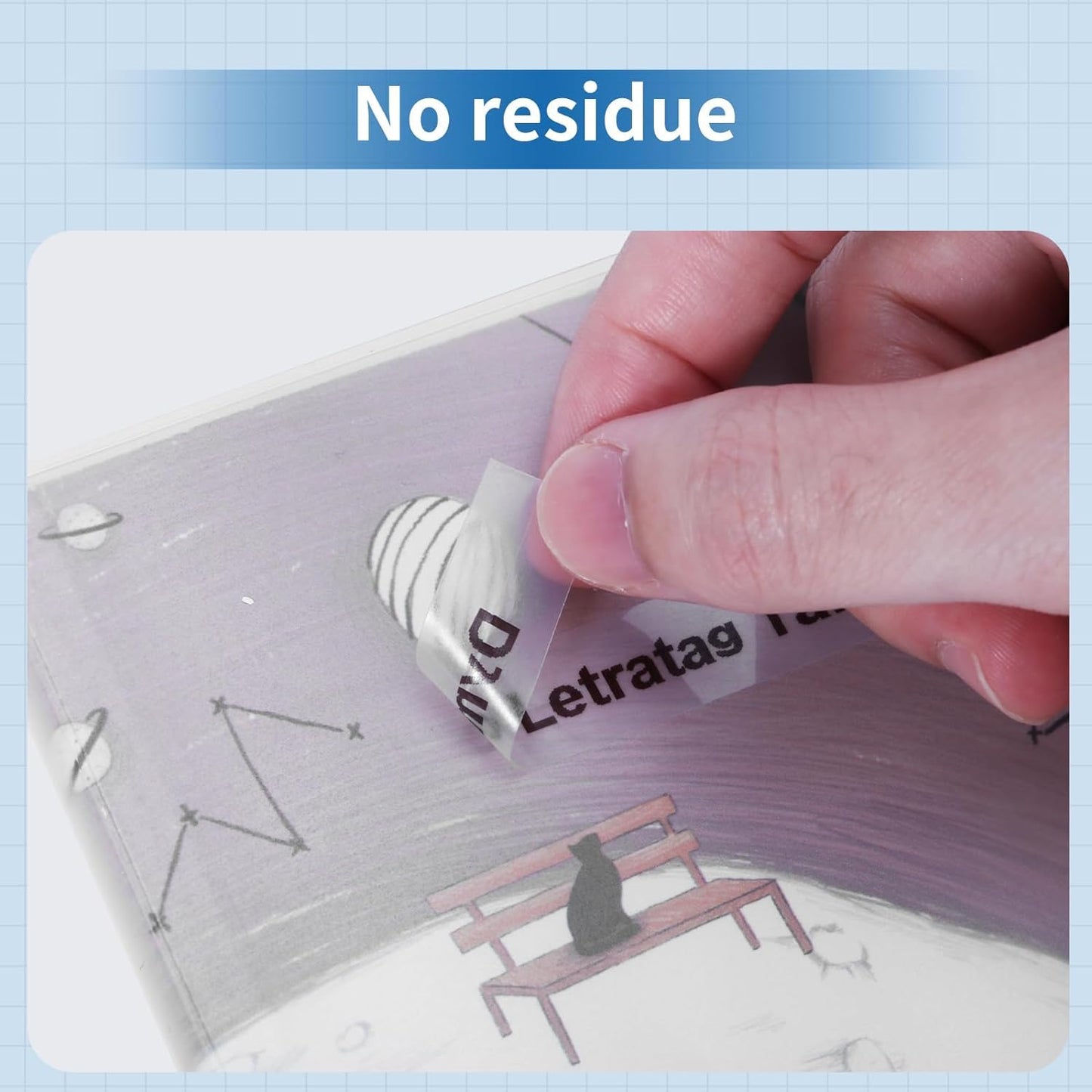 Anycolor Replace for Dymo LetraTag Refills Clear 16952 Plastic Tape 12mm x 4m Label Maker Refills Transparent, Compatible with Dymo Letratag LT-100H LT-100T LT-110T 200B QX50 Label Maker, 5-Pack